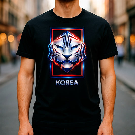 Halftone Lab - Korea Logo World Cup 2026 T-Shirt - Black