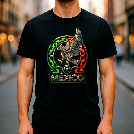Halftone Lab - Mexico Logo World Cup 2026 T-Shirt - Black