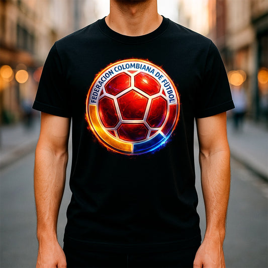 Halftone Lab - Colombia Logo World Cup 2026 T-Shirt - Black