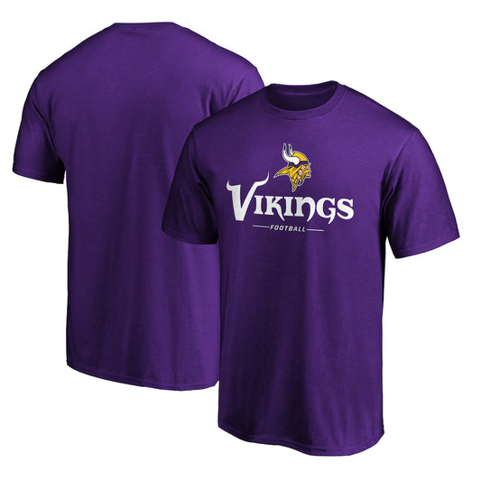Minnesota Vikings Team Lockup T-Shirt - Purple
