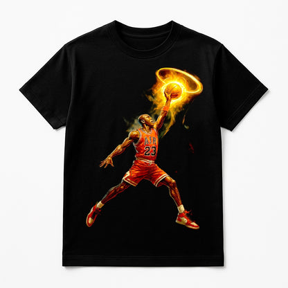 Halftone Lab - Chicago Bulls Michael Jordan NBA014 - Black Tee