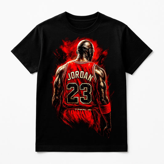Halftone Lab - Chicago Bulls Michael Jordan NBA015 - Black Tee