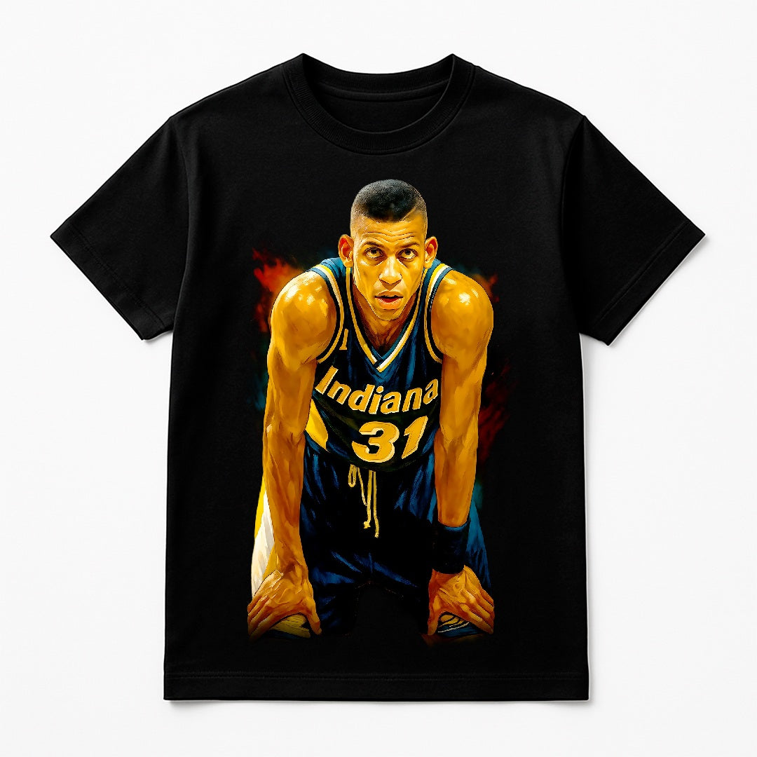 Halftone Lab - Indiana Pacers Reggie Miller NBA134 - Black Tee