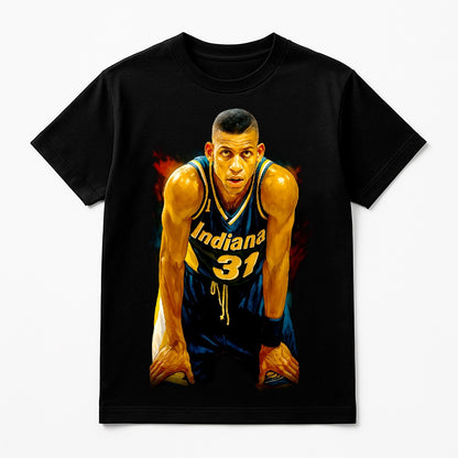 Halftone Lab - Indiana Pacers Reggie Miller NBA134 - Black Tee