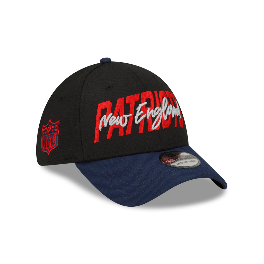 NEW ERA 39THIRTY DRAFT 2022 NFL PATRIOTS BLACK/TEAM COLOR