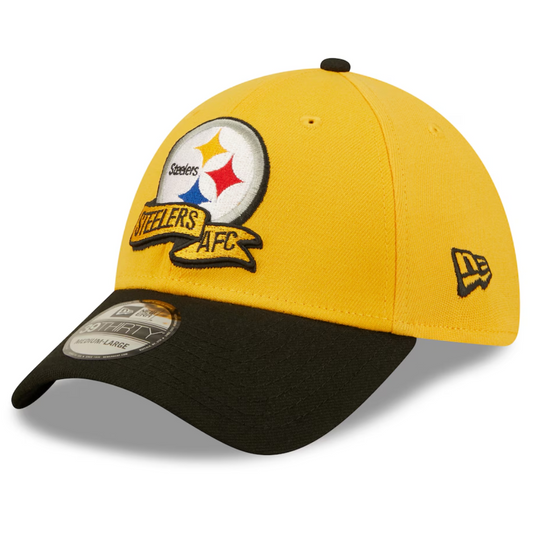 NEW ERA 39THIRTY OFICIAL SIDELINE CAP 2022 NFL STEELERS TEAM COLOR