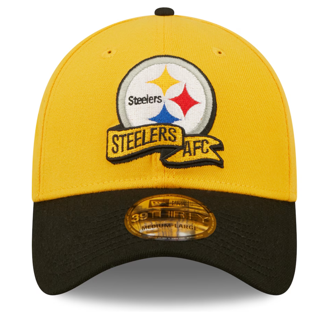 NEW ERA 39THIRTY OFICIAL SIDELINE CAP 2022 NFL STEELERS TEAM COLOR