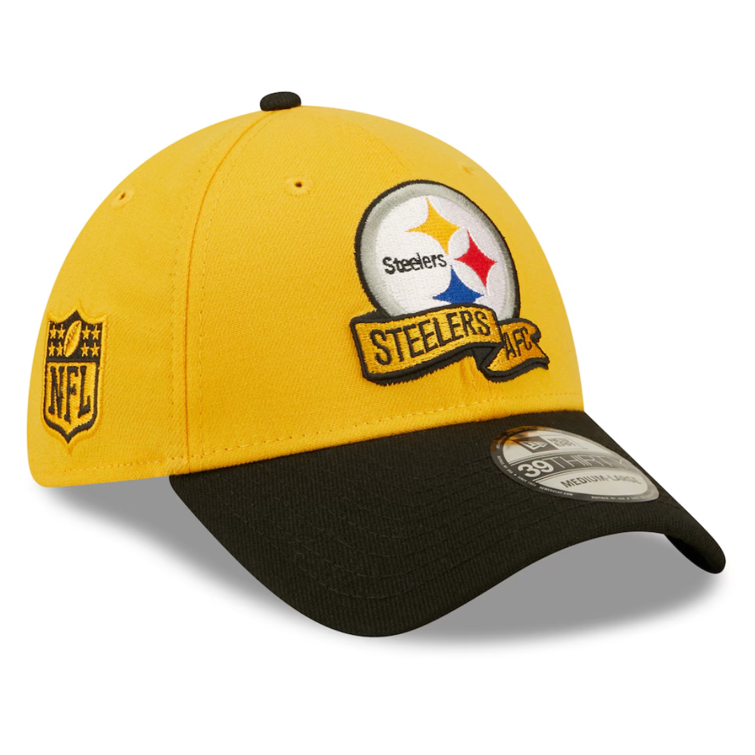 NEW ERA 39THIRTY OFICIAL SIDELINE CAP 2022 NFL STEELERS TEAM COLOR