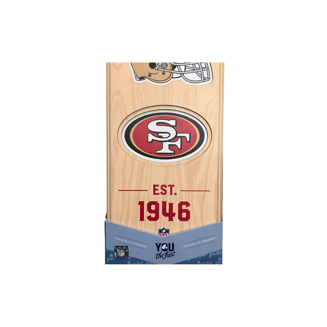 49ERS 3D STADIUM BANNER 8” X 32” (18cm X 72cm)