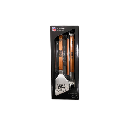 49ERS 3 PIECE BBQ SET