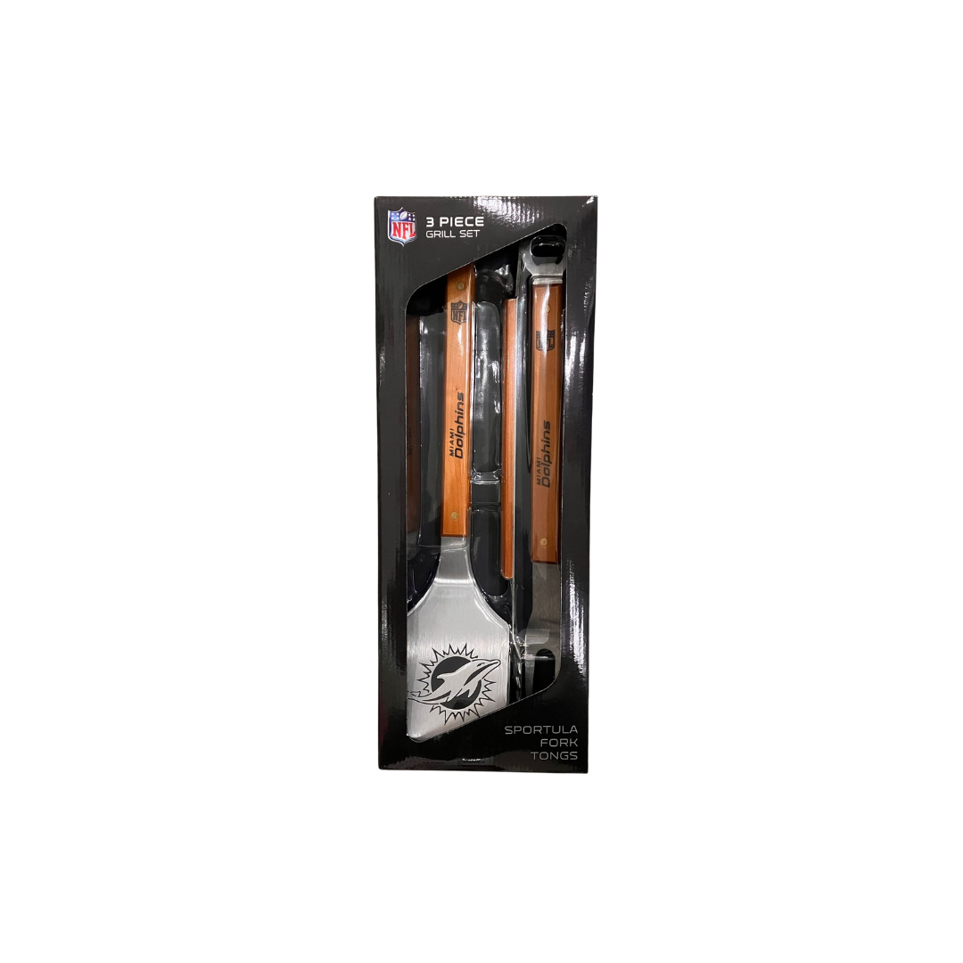 DOLPHINS 3 PIECE BBQ SET