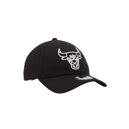 NEW ERA 9FORTY METALLIC OUTLINE NBA BULLS BLACK - SILVER OSFA