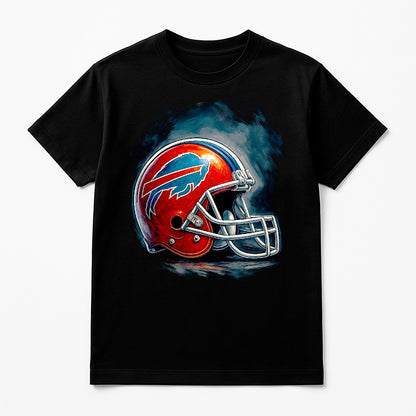 Halftone Lab - Buffalo Bills Helmet NFL004 - Black Tee