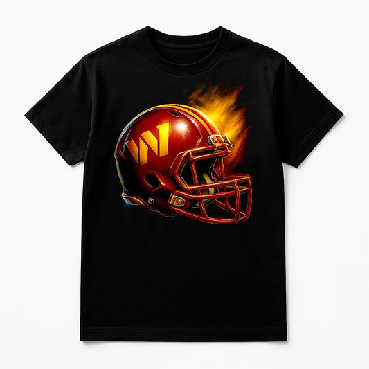 Halftone Lab - Washington Commanders Helmet NFL029 - Black Tee