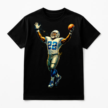 Halftone Lab - Dallas Cowboys Emmitt Smith NFL052 - Black Tee