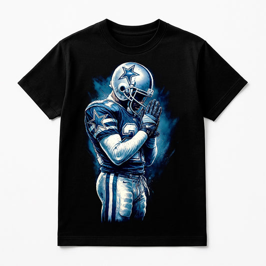 Halftone Lab - Dallas Cowboys Deion Sanders NFL081 - Black Tee