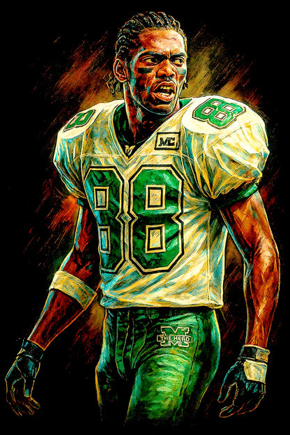 Halftone Lab - Philadelphia Eagles Randy Moss NFL088 - Black Tee