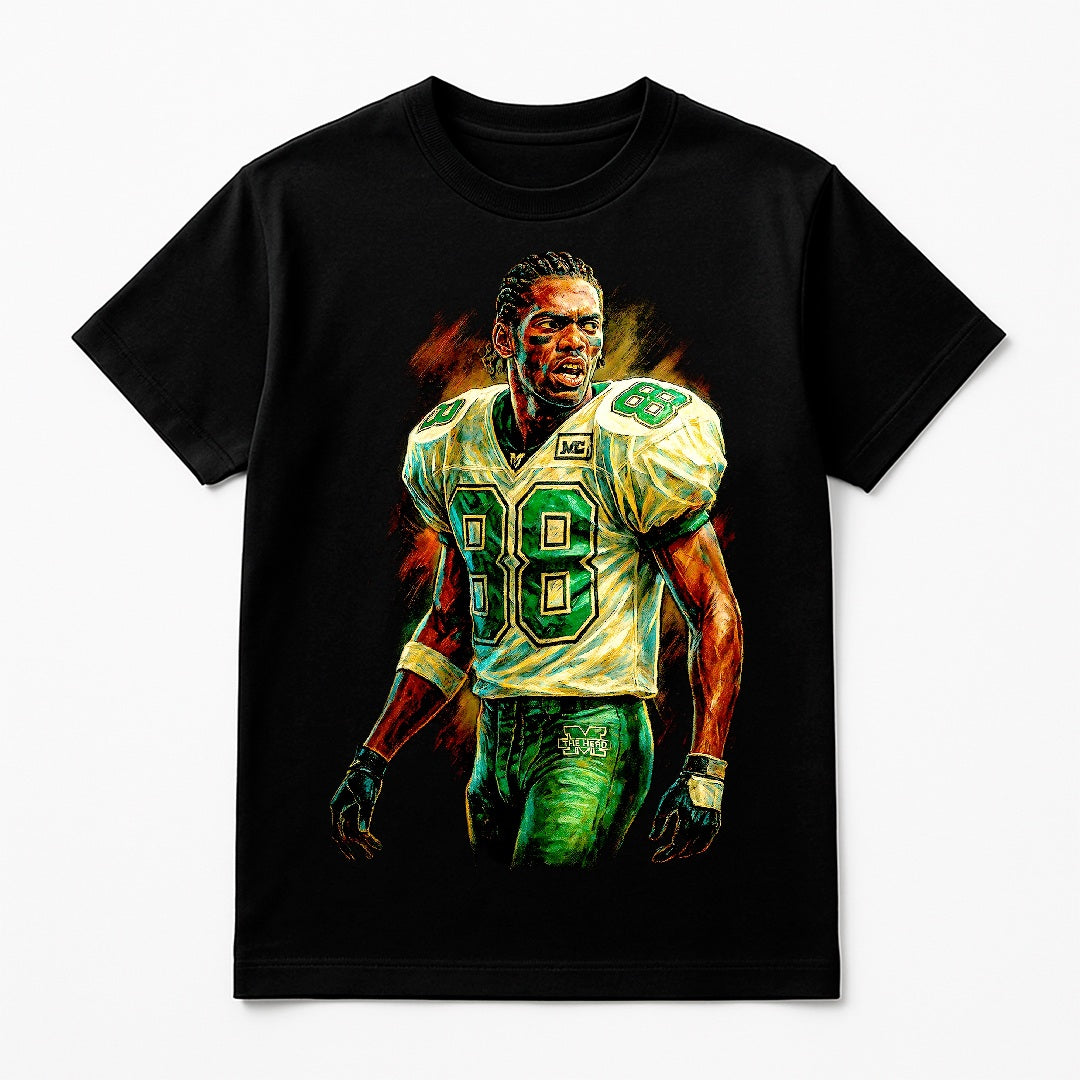 Halftone Lab - Philadelphia Eagles Randy Moss NFL088 - Black Tee