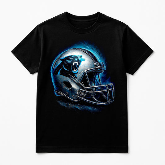 Halftone Lab - Carolina Panthers Helmet NFL111 - Black Tee
