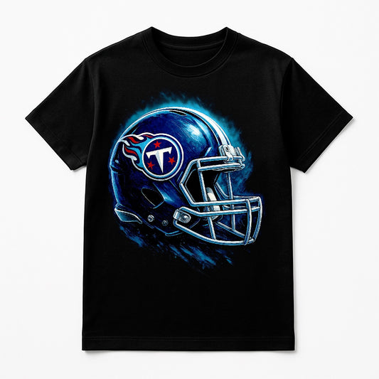 Halftone Lab - Tennessee Titans Helmet NFL121 - Black Tee