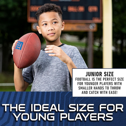 Franklin Sports Rubber JUNIOR Footballs NFL GIANTS