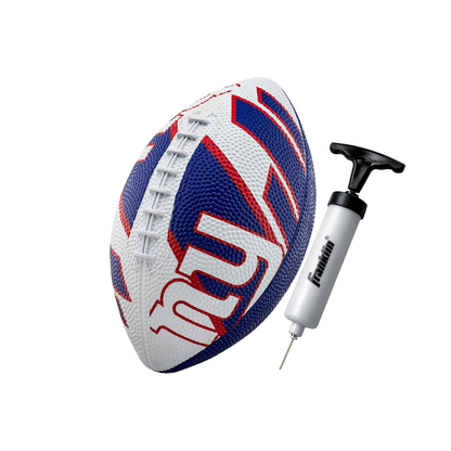 Franklin Sports Rubber JUNIOR Footballs NFL NY GIANTS