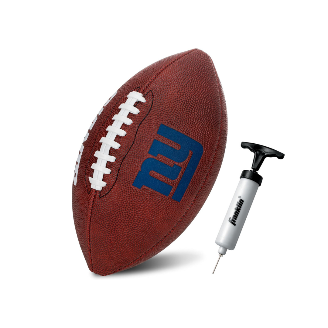 Franklin Sports Rubber JUNIOR Footballs NFL GIANTS