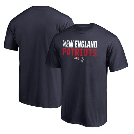 New England Patriots Iconic Collection Fade Out T-Shirt - Navy