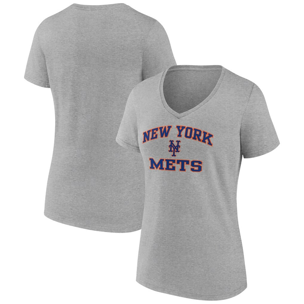 New York Mets Women's Heart and Soul V-Neck T-Shirt -