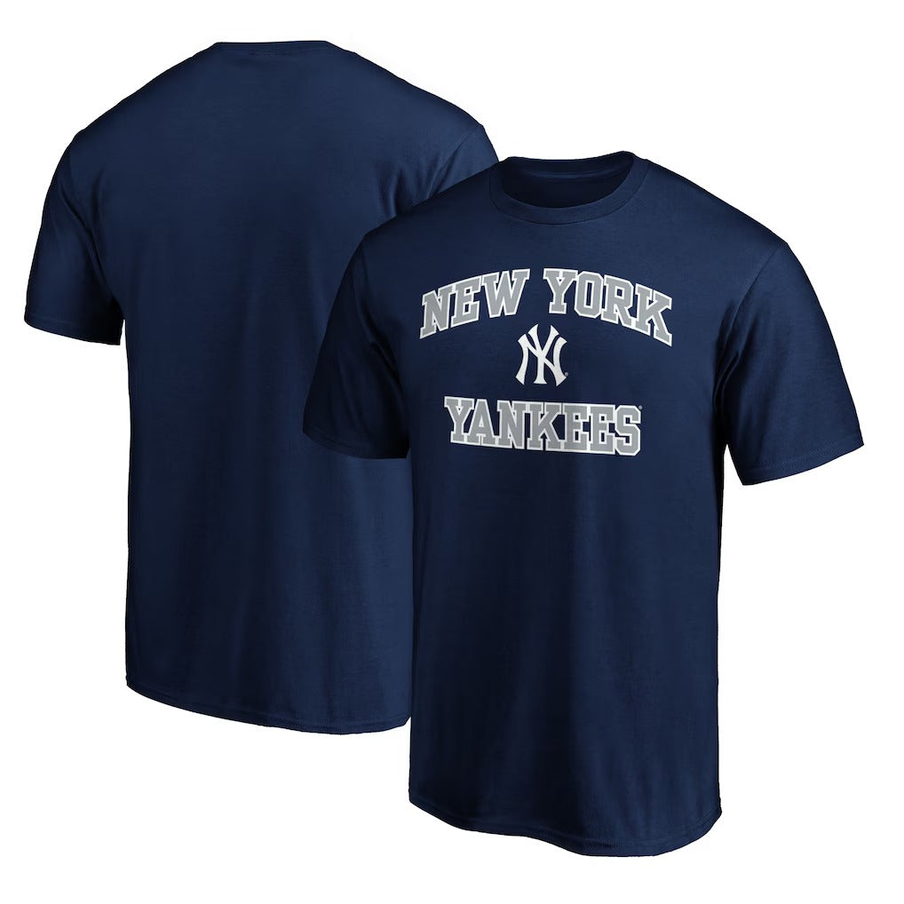 New York Yankees Heart & Soul Team Logo T-Shirt - Navy