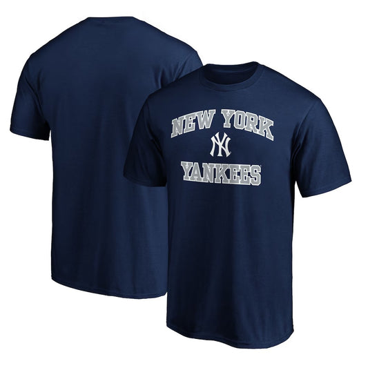 New York Yankees Heart & Soul Team Logo T-Shirt - Navy