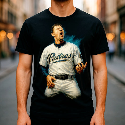 Halftone Lab - MLB Legends San Diego Padres Trevor Hoffman 03 - Black Tee