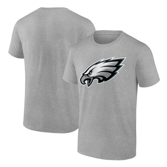 Philadelphia Eagles Fanatics Primary Logo T-Shirt - Heather Gray