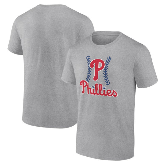 Philadelphia Phillies Fastball T-Shirt - Heather Gray
