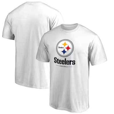 Pittsburgh Steelers Team Lockup 2 T-Shirt - White