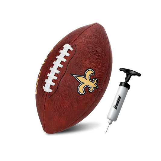 Franklin Sports Rubber JUNIOR Footballs NFL SAINTS