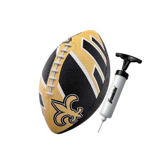 Franklin Sports Rubber JUNIOR Footballs NFL SAINTS