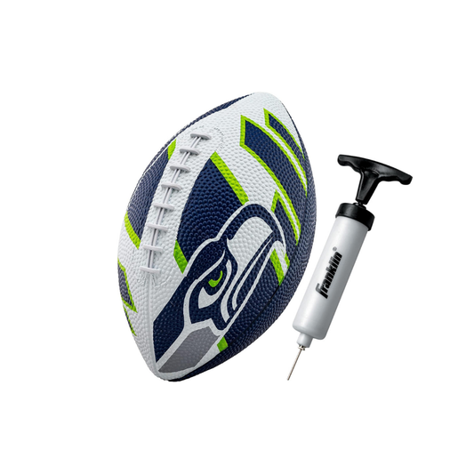 Franklin Sports Rubber JUNIOR Footballs NFL SEAHAWKS