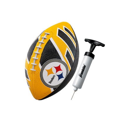 Franklin Sports Rubber JUNIOR Footballs NFL STEELERS