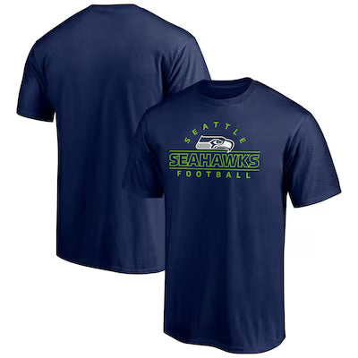 Seattle Seahawks Dual Threat T-Shirt - College Navy