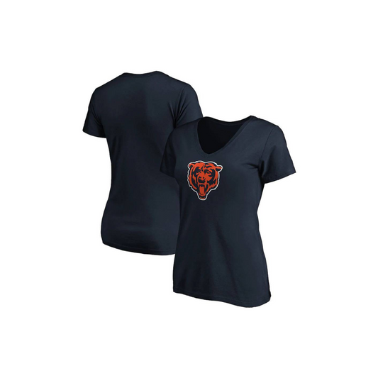 T-SHIRT NFL BEARS NEXT LEVEL WOMEN BIG LOGO - NAVY BLUE