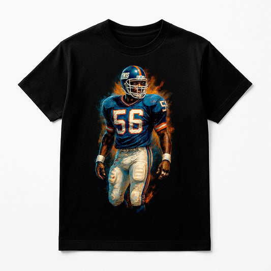 Halftone Lab - New York Giants Lawrence Taylor NFL028 - Black Tee
