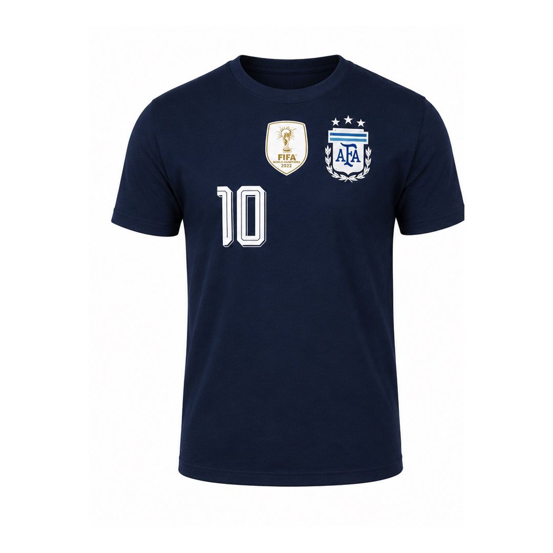 Argentina Lionel Messi # 10 World Cup 2026 T-Shirt - Navy