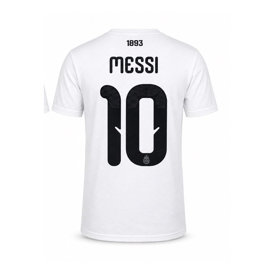 Argentina Lionel Messi # 10 World Cup T-Shirt - White