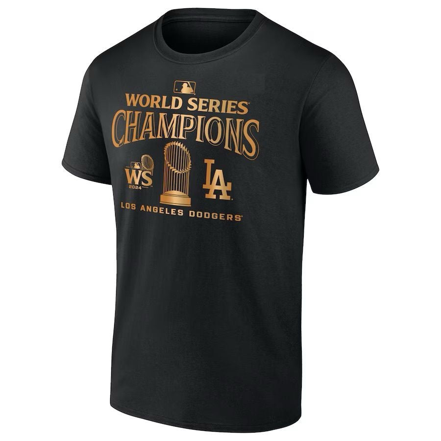 T Shirt MLB Dodgers World Series Champions Black