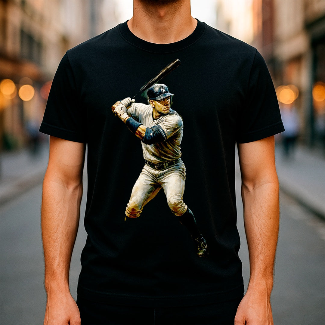 Halftone Lab - MLB Legends New York Yankees Alex Rodriguez 03 - Black Tee