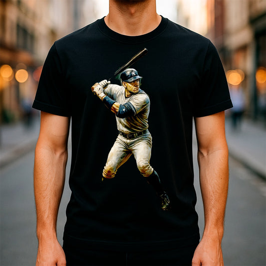 Halftone Lab - MLB Legends New York Yankees Alex Rodriguez 03 - Black Tee