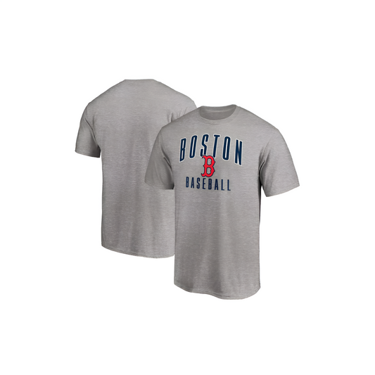 T-SHIRT RED SOX NEXT LEVEL CITY NAME LOGO - GREY