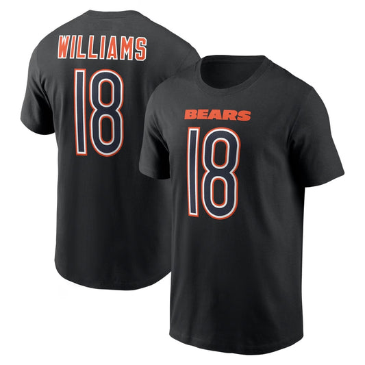 Caleb Williams Chicago Bears Carbon Name & Number T-Shirt - Black